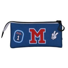 Karactermania Estuche Triple Class Mickey Mouse Azul Ripstop 23.5x10x5 cm