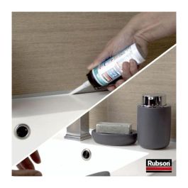 Rubson 2716027 Sellador Sanitario para Juntas Translúcido 200ml - Aplicación Fácil para Baños Saludables