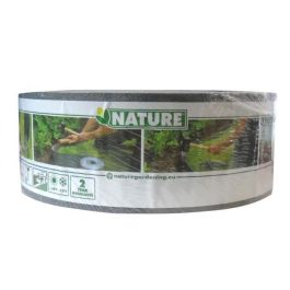 Nature Borde de jardín de Polietileno Gris - 3 mm Espesor, 7.5 cm Alto x 10 m Largo