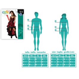 Disfraz Cabaret Rojo Adulto Mujer XS-S Siglo XX Vestido