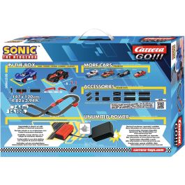 Carrera 20063520 - GO!!! Set de Pistas y Vehículos Eléctricos Sonic the Hedgehog con Shadow, 4.3m, Escala 1:43