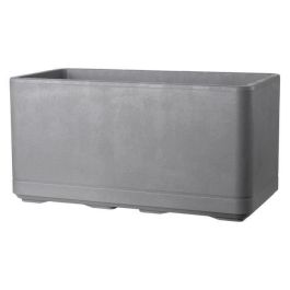 Jardinera Muret - DEROMA - Cosmo - Gris ceniza - Con reserva de agua - Ruedas - 78 cm