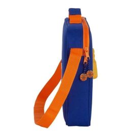 Cartera Escolar Valencia Basket Azul Naranja (38 x 28 x 6 cm)