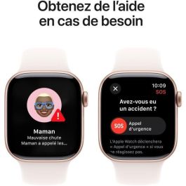 Apple Watch Series 10 GPS - 42 mm - Caja de aluminio en oro rosa - Correa deportiva color rubor claro - S/M Apple Watch Series 10 GPS - 42 mm - Caja de aluminio en oro rosa - Correa deportiva color rubor claro - S/M