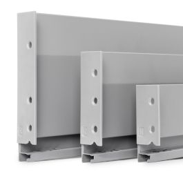 Emuca Cajón exterior Vertex 40kg de altura 178mm, profundidad 400mm, Acero, Pintado gris