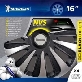 Michelin 16 NVS 3D Tapacubos para Ruedas de 16 Pulgadas (Lote de 4) Negro