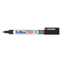 Rotulador Artline Marcador Permanente Ek-700 Negro Punta Redonda 0.7 mm Papel Metal Y Cristal 12 unidades