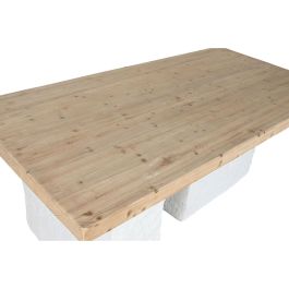 Mesa Comedor Moderno DKD Home Decor Blanco Natural 90 x 77 x 180 cm