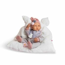 Berjuan Muñeco New Born Niña 45 cm con Pijama de Lana Gris, Babero y Almohada Blanca para +3 Años Precio: 52.5900001. SKU: S2416704