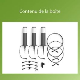 Pack de 3 terminales de exterior PHILIPS Garden Link - Baja tensión - 24W, IP44, 2700K - Antracita Pack de 3 terminales de exterior PHILIPS Garden Link - Baja tensión - 24W, IP44, 2700K - Antracita