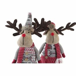 Figura Navidad Tradicional DKD Home Decor Rojo Blanco 10 x 58 x 20 cm (2 Unidades) Figura Navidad Tradicional DKD Home Decor Rojo Blanco 10 x 58 x 20 cm (2 Unidades)