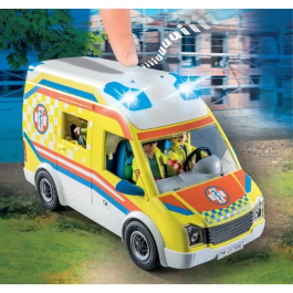 Playmobil Ambulancia City Life 71202 con Luz y Sonido para Jugar