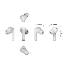 Daewoo Auriculares TWS In-Ear Bluetooth 5.3 Cancelación de Ruido USB Tipo-C Autonomía 6 Horas Blanco