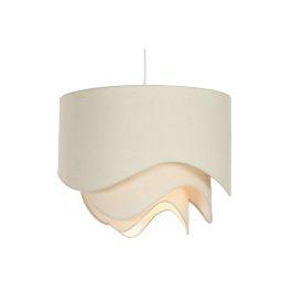 DKD Home Decor Lámpara de Techo Urban de Poliéster y Metal Crudo 50x38x50 cm