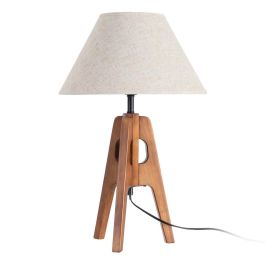 Lámpara Mesa Marrón Tejido-Madera 35 X 35 X 54 cm Precio: 57.0031. SKU: B1A5EPW9ZB