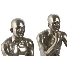 Figura Moderno DKD Home Decor Plateado Dorado 13.5 x 22 x 19 cm (2 Unidades) Figura Moderno DKD Home Decor Plateado Dorado 13.5 x 22 x 19 cm (2 Unidades)
