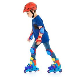 Set de protecciones azul 6 piezas talla m. Set de protecciones azul 6 piezas talla m.