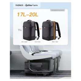 Inateck Mochila para portátil BP03006 14" Negro Unisex Compartimento para portátil