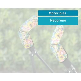 KioKids Protector Manillar Silleta Neopreno Flores Multicolor +0 meses