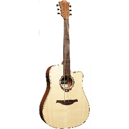 LAG Guitarra Acústica Electroacústica Dreadnought Cutaway Tramontane 70 A/C - Natural
