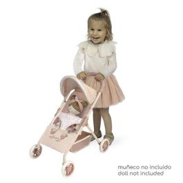 Decuevas Silla de Muñeca 4 Ruedas para Muñecas hasta 50 cm, Edad 3+ Años, Metal Plástico Poliéster Decuevas Silla de Muñeca 4 Ruedas para Muñecas hasta 50 cm, Edad 3+ Años, Metal Plástico Poliéster