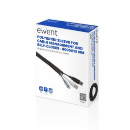 Ewent EW1561 Manguito Organizador de Cables de Poliéster con Autocierre, 8000x13 mm