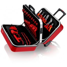 Knipex 98 99 15 Maleta de herramientas BIG Twin Move RED Ruedas Negra/Roja ABS/Aluminio con cierre y agarradera
