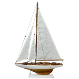 DKD Home Decor Barco de Decoración Mediterráneo Blanco y Marrón de Madera - Modelo Desmontable Precio: 27.69000058. SKU: B16PPD28HN