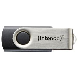 Intenso Memoria USB 2.0 Basic Line 8GB (3503460), Lectura hasta 28MB/s, Negro/Plata