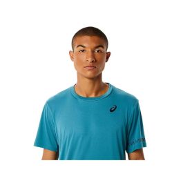 Camiseta de Manga Corta Hombre Asics 2041A136-302 Azul cielo