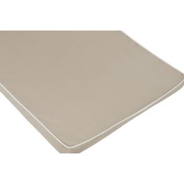 DKD Home Decor Cojín Tumbona Terraza Y Jardín Beige Blanco 42 x 5 x 115 cm Repelente al Agua