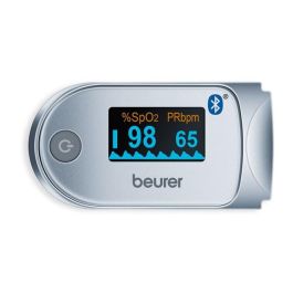Beurer Pulsioxímetro PO-60 con Bluetooth para Medición de Oxígeno en Sangre y Frecuencia Cardíaca