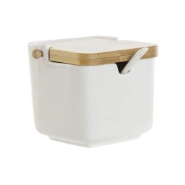 DKD Home Decor Azucarero Cassic porcelain Blanco Natural Porcelana Bambu 11.5 x 9 x 10.5 cm (4 Unidades) Precio: 19.49999942. SKU: B1DM4PJ3T3