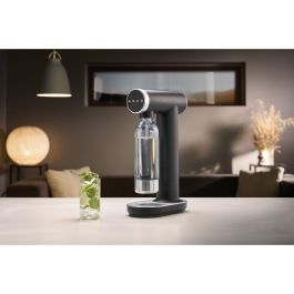 Smeg Fabricante de Soda Negro SKC01BLM Máquina de Agua Carbonatada Doméstica Fácil de Usar