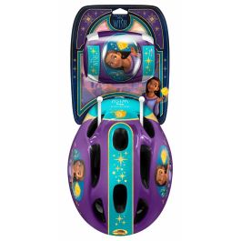 Disney DIS3496274675070 Set de Casco y Protecciones, Incluye Coderas y Rodilleras - Temática Película Wish