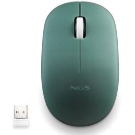 NGS Ratón Óptico Inalámbrico Fog Pro Green, 1000 DPI, USB Nano, Botones Silenciosos, Rueda Desplazamiento, Alcance 10m, Ambidiestro NGS Ratón Óptico Inalámbrico Fog Pro Green, 1000 DPI, USB Nano, Botones Silenciosos, Rueda Desplazamiento, Alcance 10m, Ambidiestro