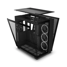 NZXT NZX1690884269198 Caja de Torre Media H9 Elite Vidrio Templado Flujo de Aire Óptimo Negro