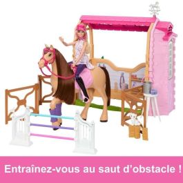 Barbie Hxj44 Muñeca con Caballo y Establo de Juego - Inspirado en Barbie Mysteries: The Great Horse Chase, +25 Piezas, 6 Zonas de Juego Barbie Hxj44 Muñeca con Caballo y Establo de Juego - Inspirado en Barbie Mysteries: The Great Horse Chase, +25 Piezas, 6 Zonas de Juego