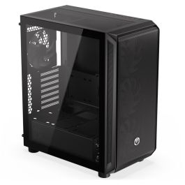 ENDORFY Arx 500 ARGB TG Black PC Gaming ATX micro ATX ITX - Caja de Ordenador con Vidrio Templado y Ventiladores ARGB