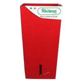 RIVIERA Eva Nueva maceta cuadrada de plástico - 37 x 37 x H 68.5 cm - 69 L - Rojo Precio: 89.49999982. SKU: S7149257