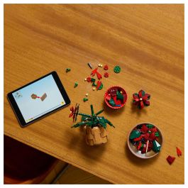 LEGO 10370 Icons Flor de Pascua, Juego Construcción 608 Piezas, 18+ Años