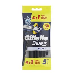 Gillette Maquinilla de Afeitar Desechable Blue 3 Smooth con 3 Hojas y Banda Lubricante, Mango Ergonómico, Pack 4+1 Unidades Precio: 5.50000055. SKU: B12V7E86Y4