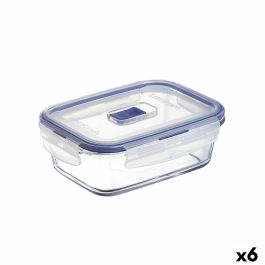 Fiambrera Hermética Luminarc Pure Box Active 16 x 11 cm 820 ml Bicolor Vidrio (6 Unidades) Precio: 46.58999972. SKU: S2709072