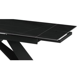 Mesa de Comedor Home ESPRIT Negro Metal Cerámica 160 x 90 x 75 cm