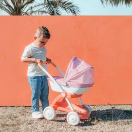 Smoby Cochecito de paseo BN POP PRAM para muñecas de Plástico, edad recomendada 18 meses
