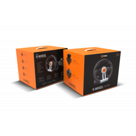 Krom Volante K-Wheel Gaming PC PS3 PS4 Xbox One con pedales y vibración