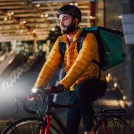Linterna LED para Bicicleta TM Electron Rosa Linterna LED para Bicicleta TM Electron Rosa