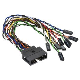 Super Micro CBL-0084L Cable de Panel Frontal de 16 Pines, 0.15 m, Negro, Multicolor