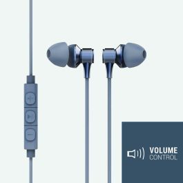 Energy Sistem Auriculares Metallized USB Tipo C, Diseño Aluminio, Plástico Reciclado, Control de 3 Botones, Funda Incluida