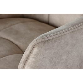 DKD Home Decor Taburete Beige Negro Microfibra Metal 60 x 107 x 59 cm